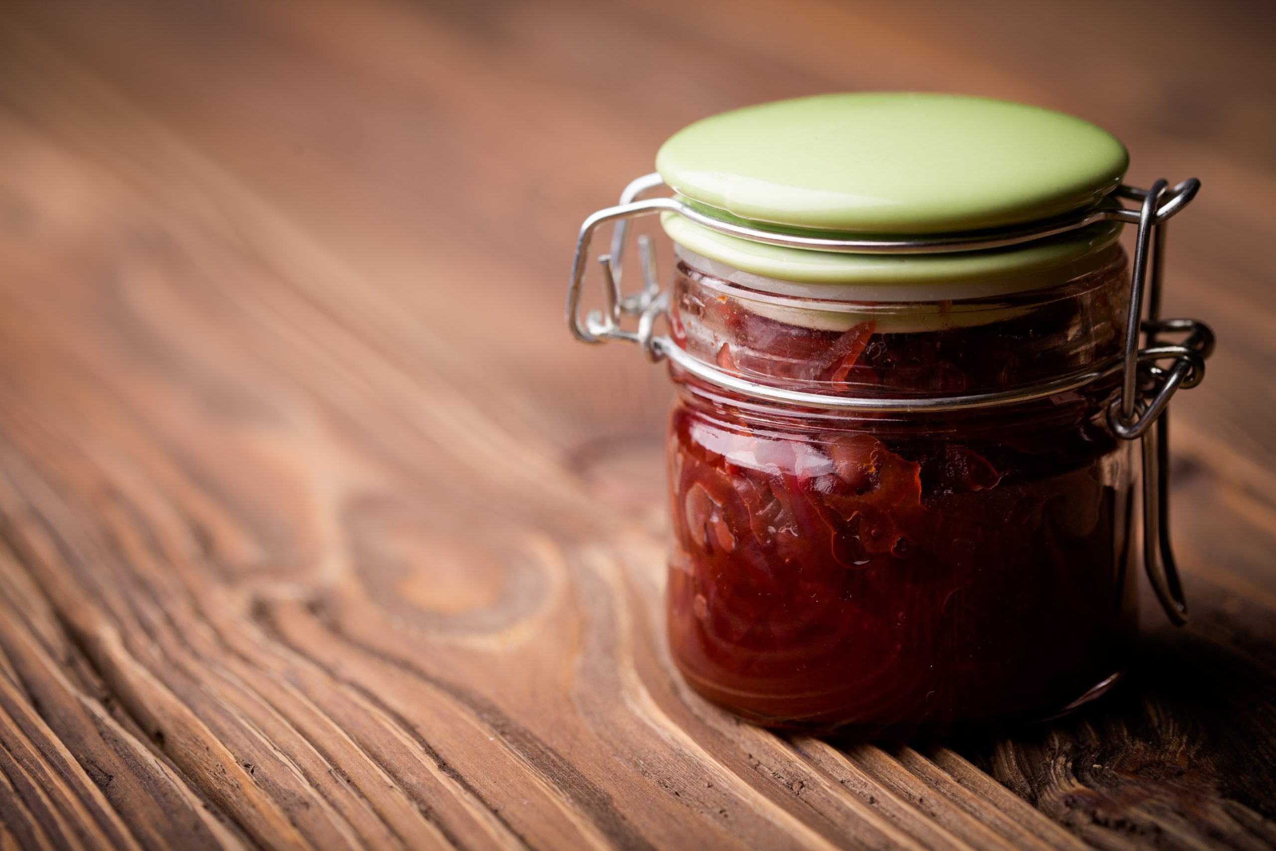 Natural diy red onion marmalade